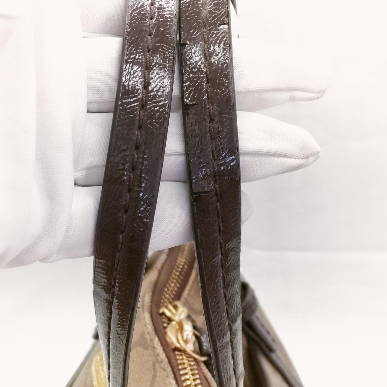 Peyton Signature Coral Dome Satchel F24606 12