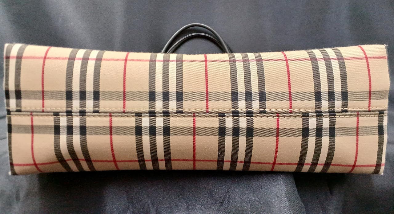 Nova check pattern handbag 5
