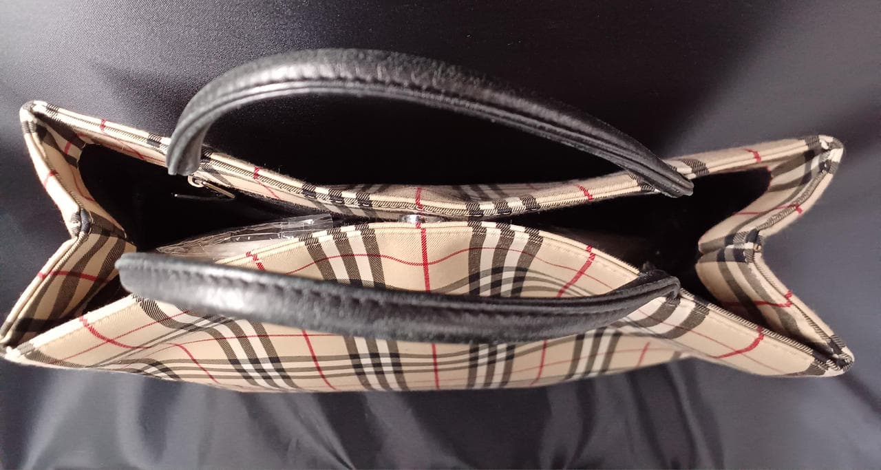 Nova check pattern handbag 8