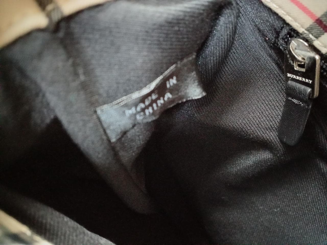 Nova check pattern handbag 14