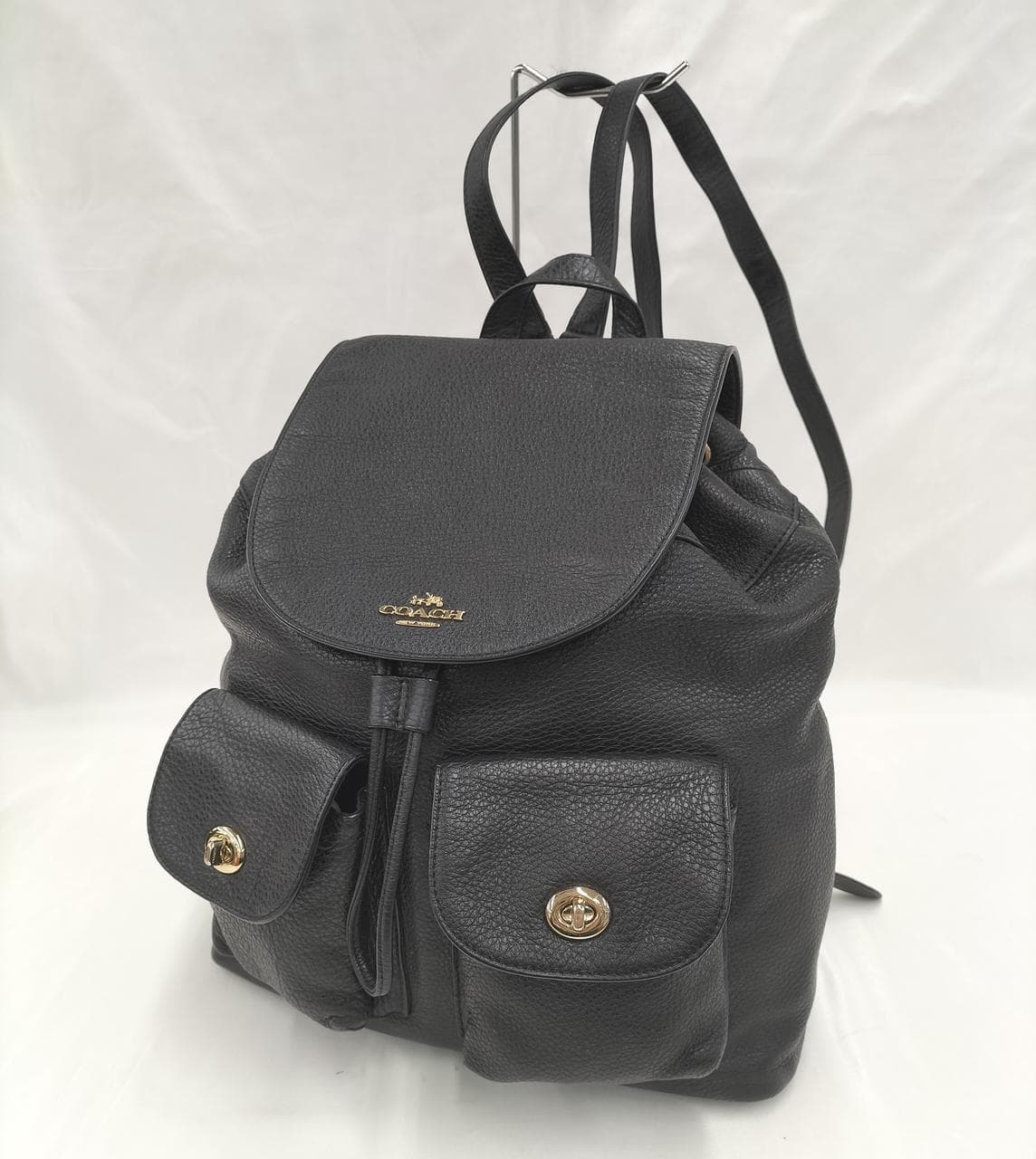 Leather backpack F37410