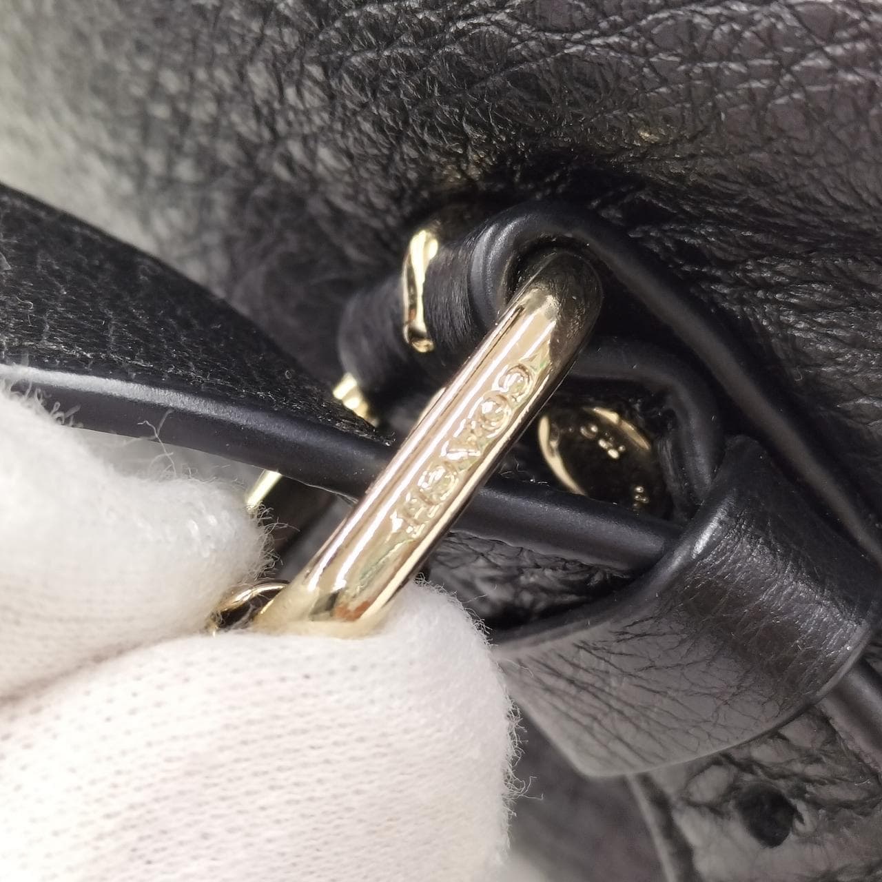 Leather backpack F37410 7