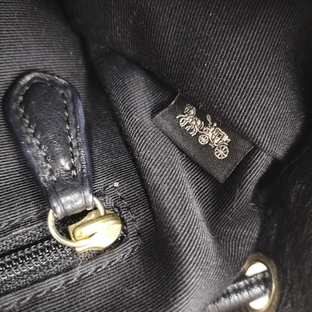 Leather backpack F37410 16