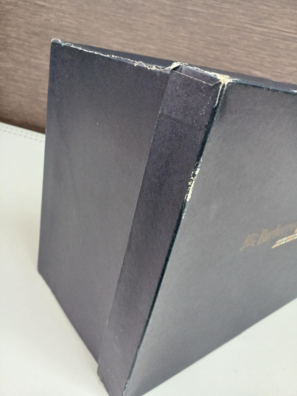 ●Leather backpack with scratches, green, with box 14