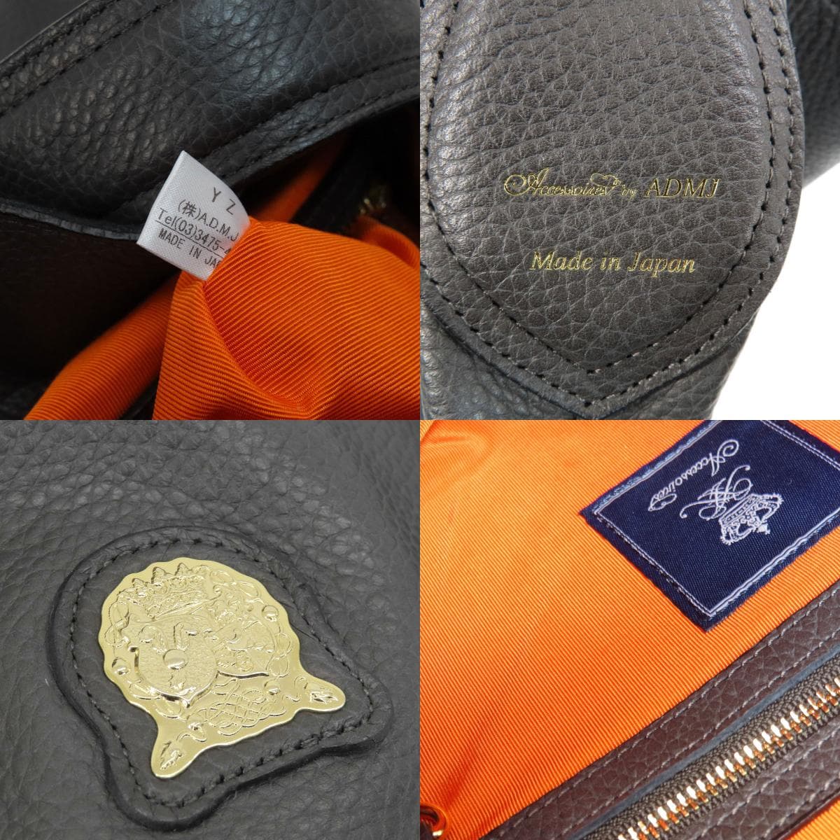 ADMJ Logo One Shoulder Shoulder Bag Leather Women's [Used] [ADMJ] 7