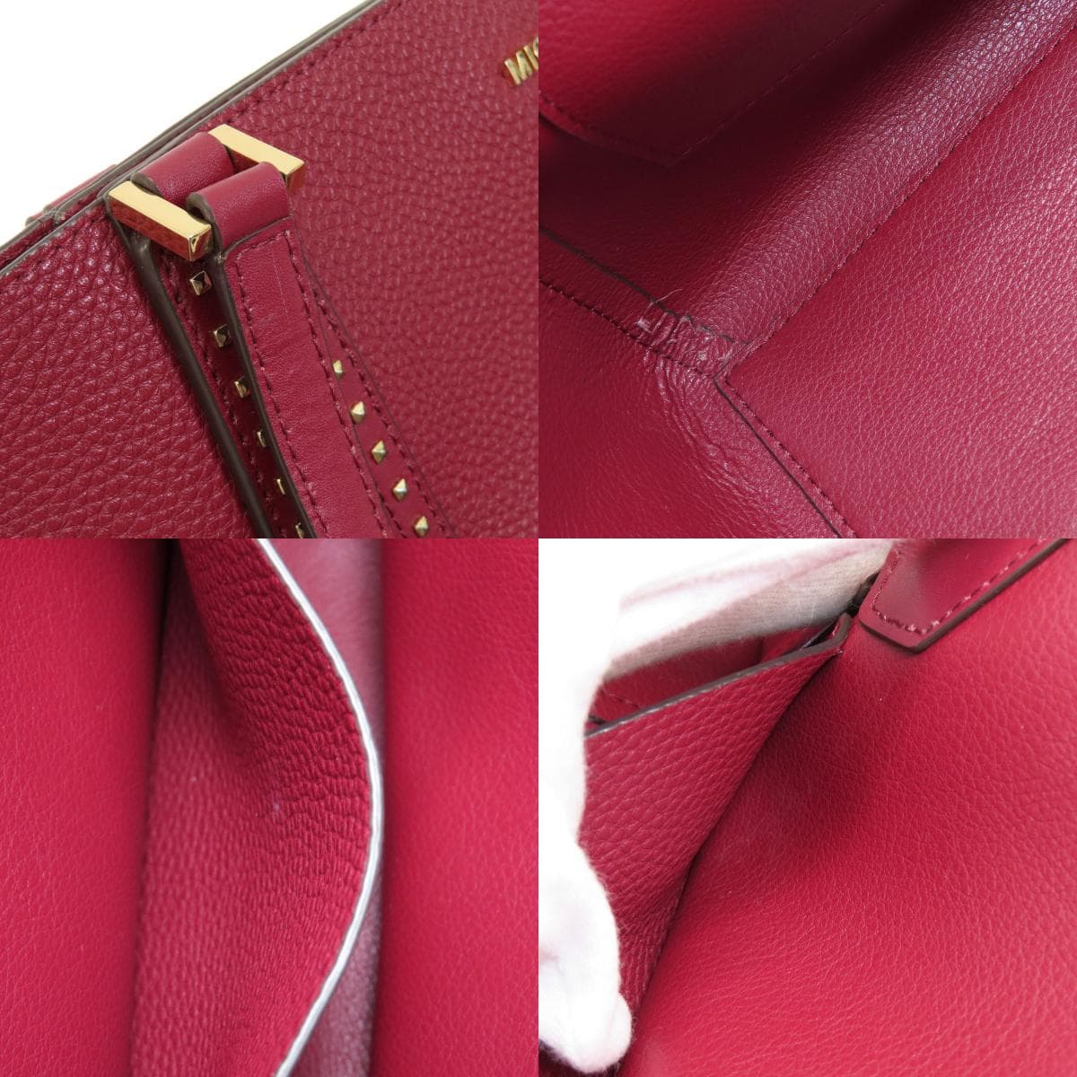 Michael Kors Logo Tote Bag Leather Ladies [Used] [Michael Kors] 7