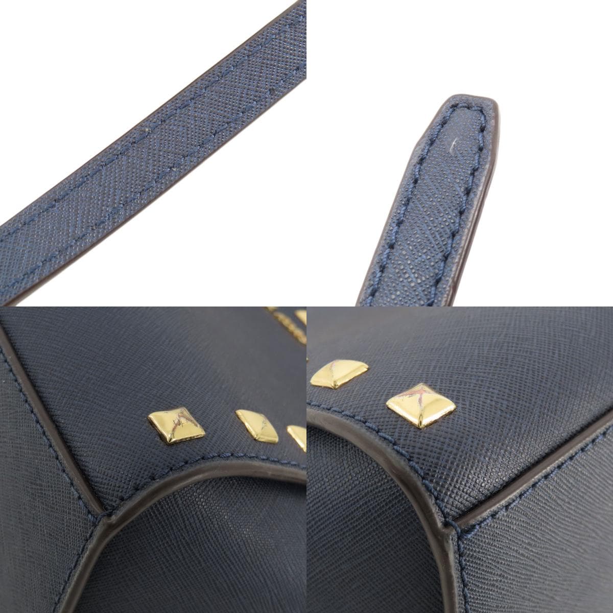 Michael Kors Studs Shoulder Bag Leather Ladies [Used] [Michael Kors] 9