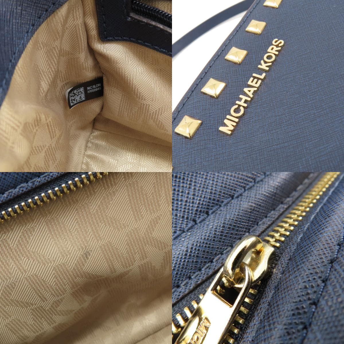 Michael Kors Studs Shoulder Bag Leather Ladies [Used] [Michael Kors] 7