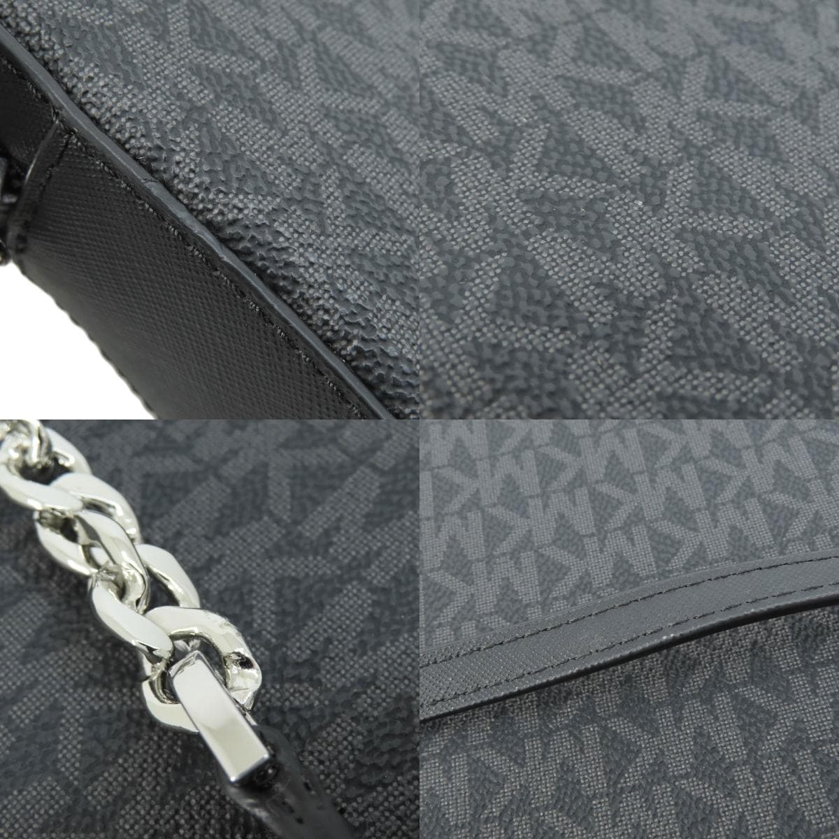 Michael Kors MK Signature Shoulder Bag Coated Canvas for Women [Used] [Michael Kors] 9