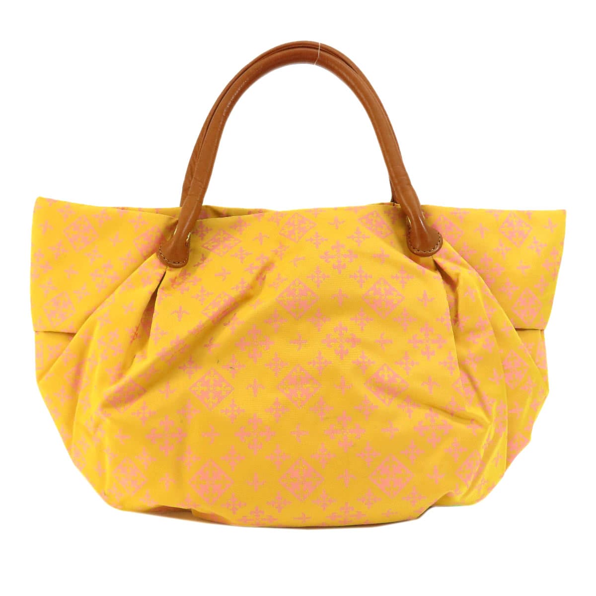 Russet Lily Emblem Handbag Nylon Material Ladies [Used] [russet]