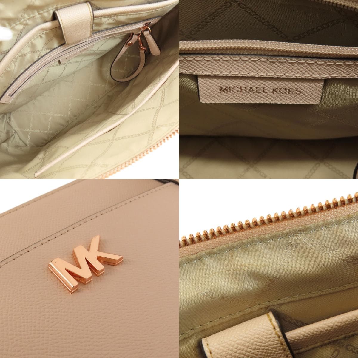 Michael Kors Logo Tote Bag Leather Ladies [Used] [Michael Kors] 5