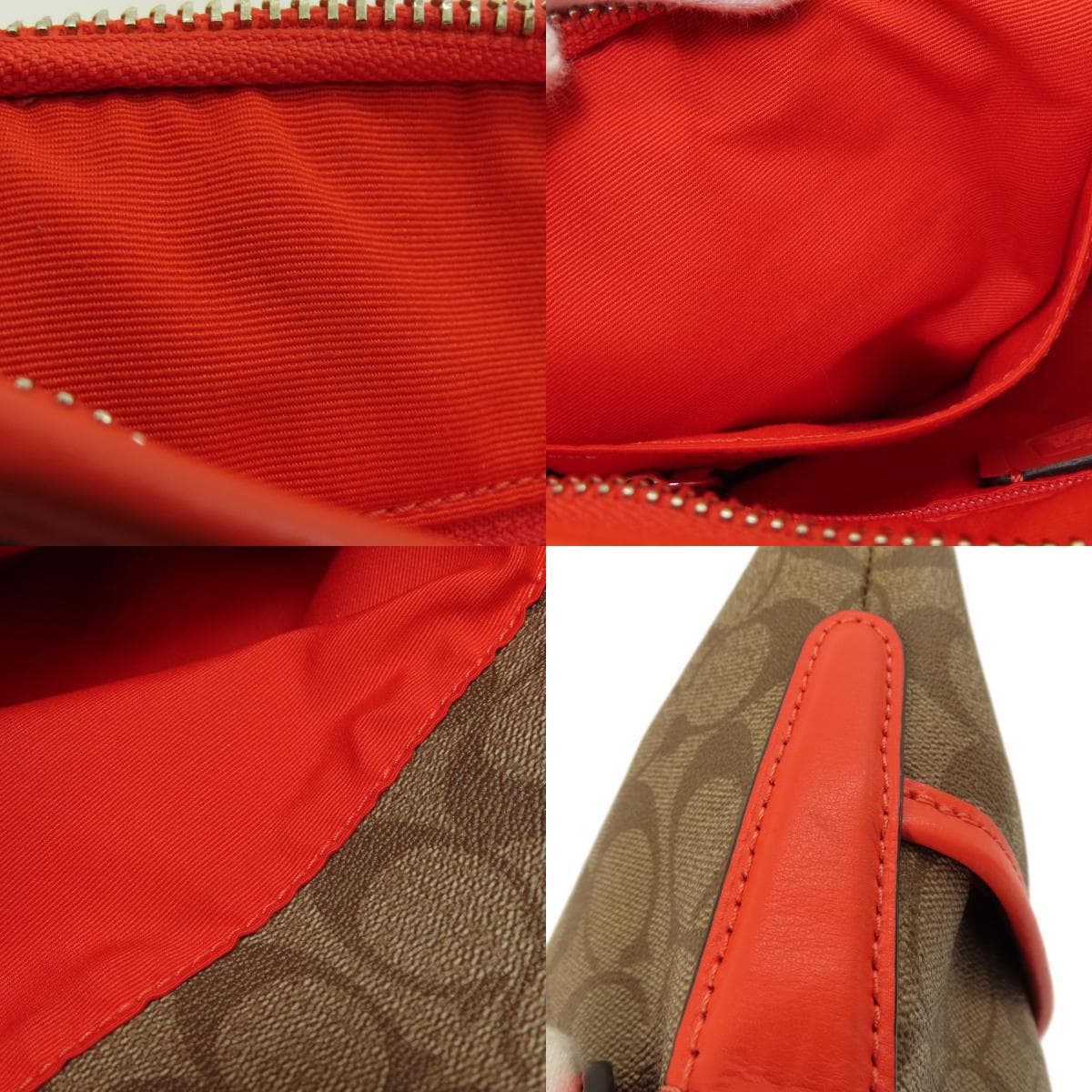 Coach F58297 Long Shoulder Signature Shoulder Bag PVC/Leather for Women [Used] [COACH] F58297 8