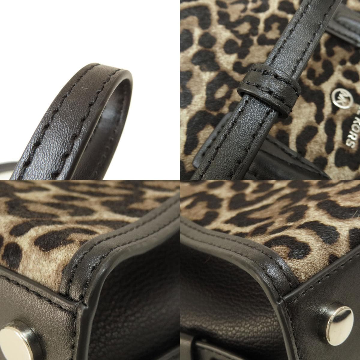 Michael Kors Leopard Print 2WAY Handbag Leather/Haircalf for Women [Used] [Michael Kors] 9