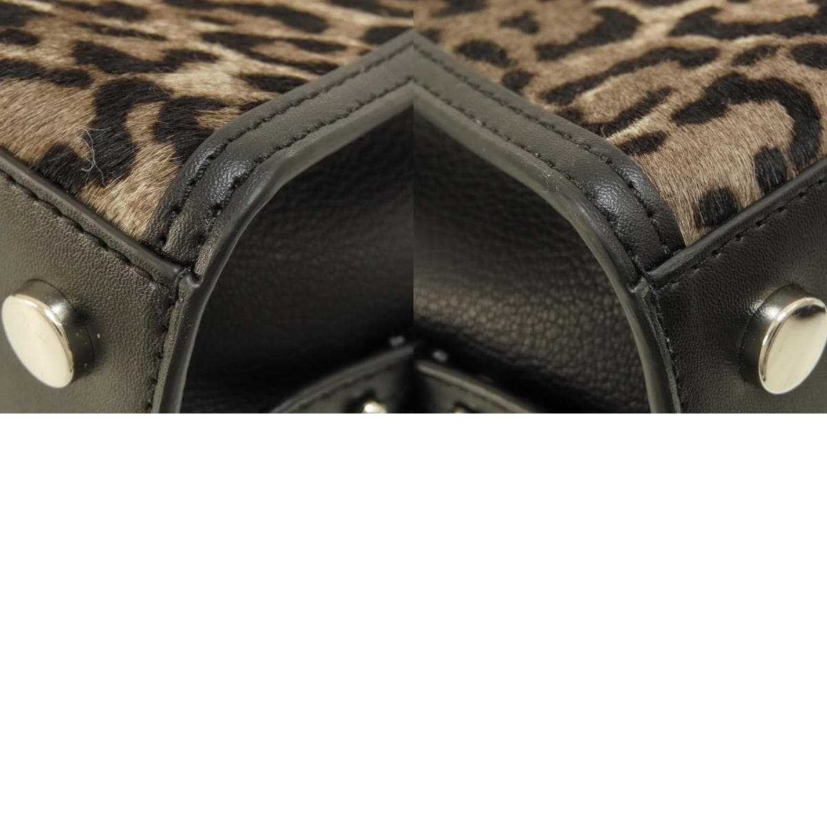 Michael Kors Leopard Print 2WAY Handbag Leather/Haircalf for Women [Used] [Michael Kors] 10