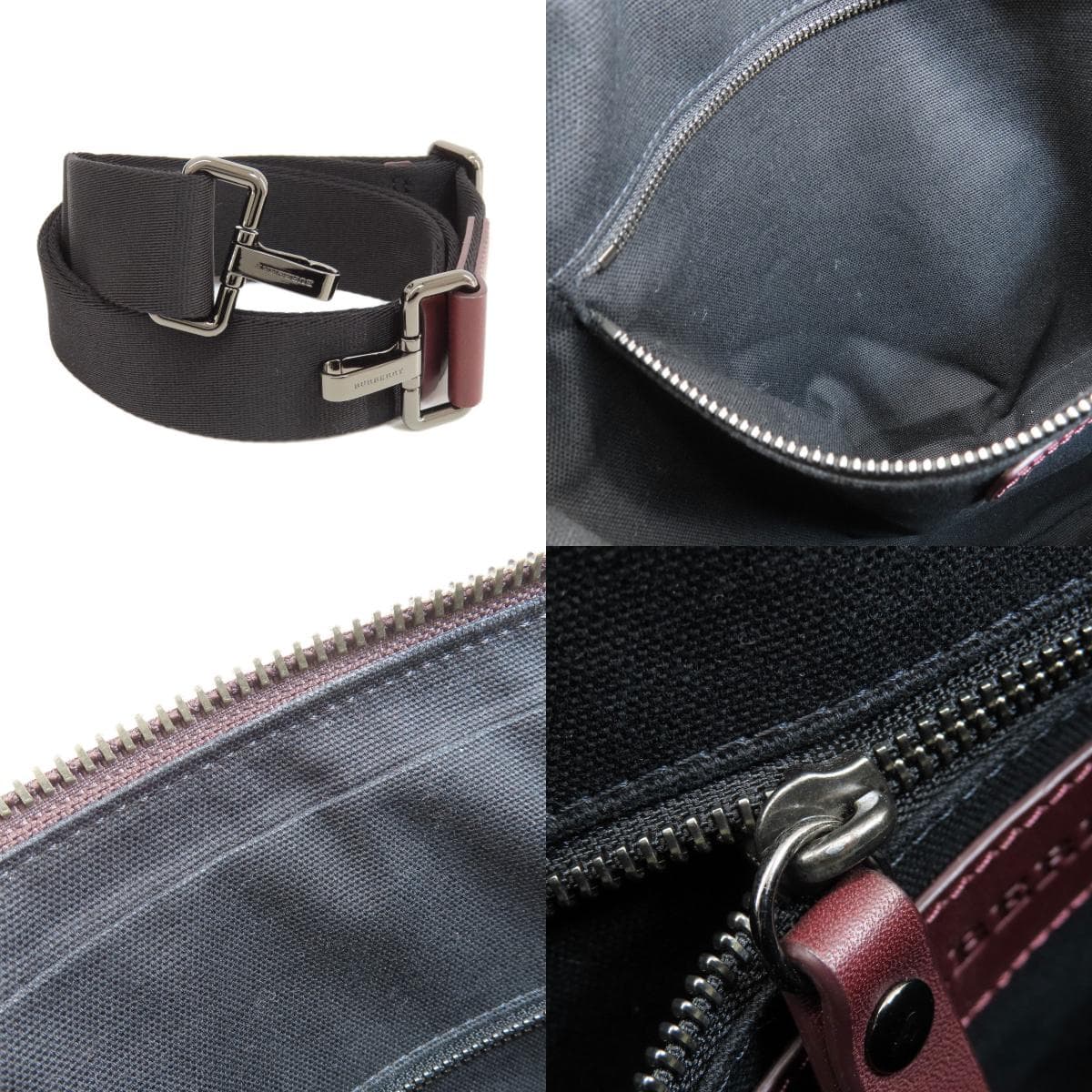 Burberry Check Pattern 2WAY Handbag PVC/Leather Ladies [Used] [BURBERRY] 5