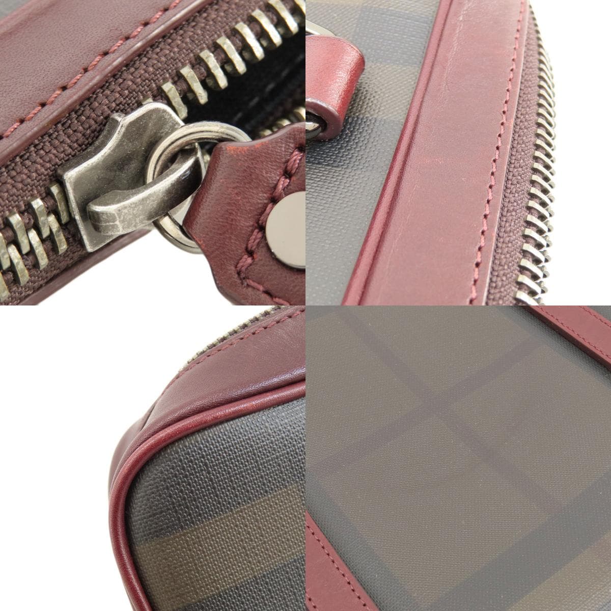 Burberry Check Pattern 2WAY Handbag PVC/Leather Ladies [Used] [BURBERRY] 7