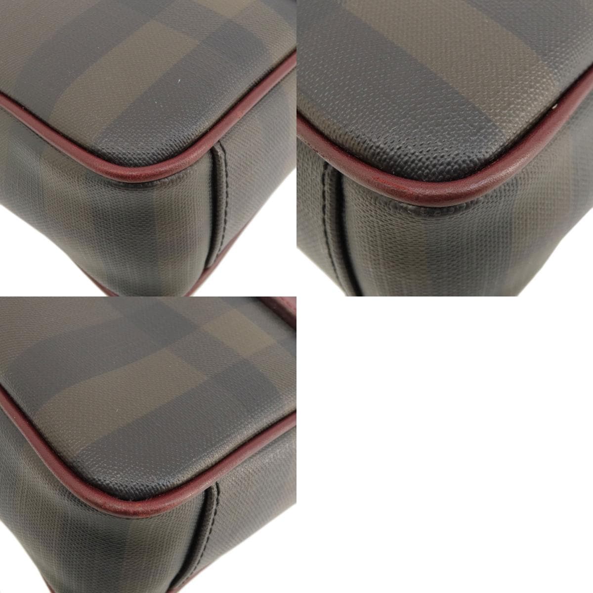 Burberry Check Pattern 2WAY Handbag PVC/Leather Ladies [Used] [BURBERRY] 10