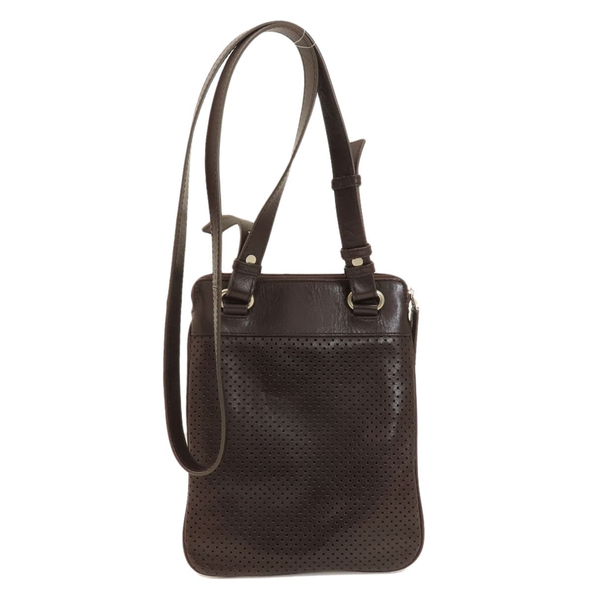 BALLY Bary Stripe Shoulder Bag Leather Women's [Used] [BALLY] 2