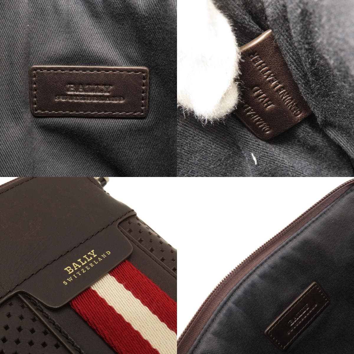 BALLY Bary Stripe Shoulder Bag Leather Women's [Used] [BALLY] 6