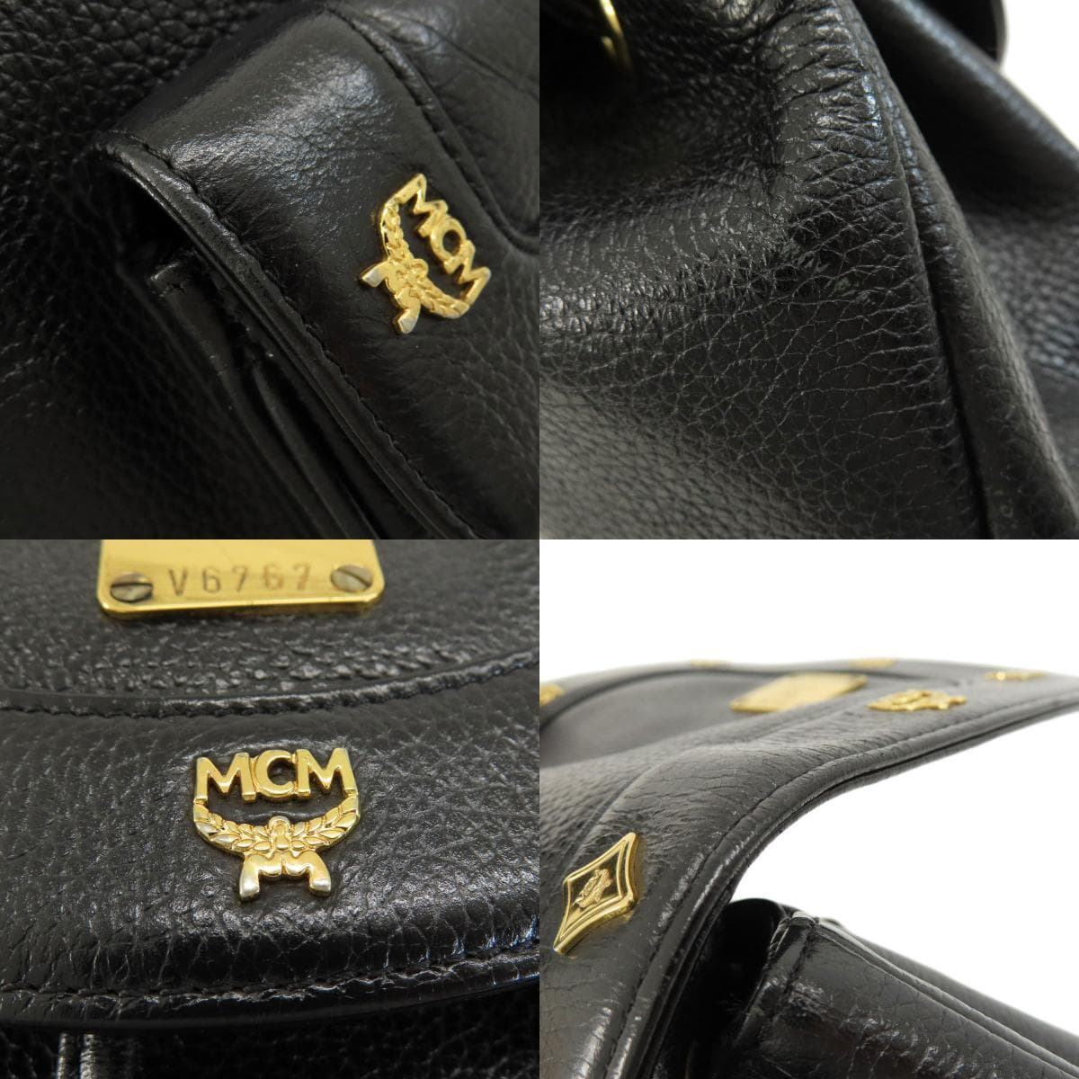 MCM Logo Backpack/Daypack Leather for Women [Used] [MCM] 7