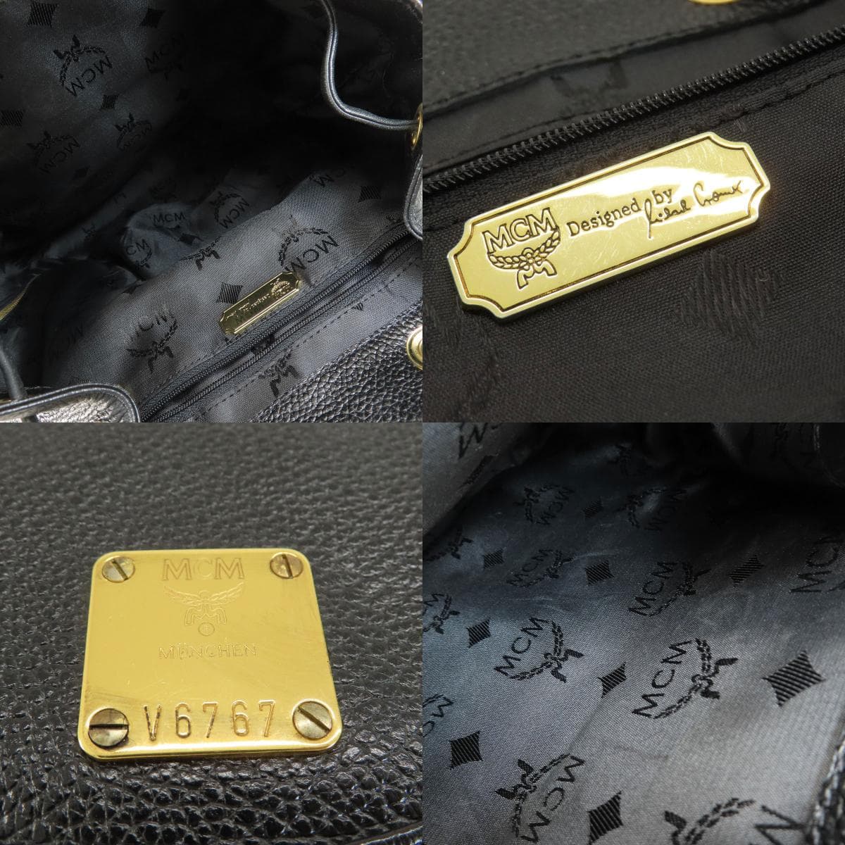 MCM Logo Backpack/Daypack Leather for Women [Used] [MCM] 5