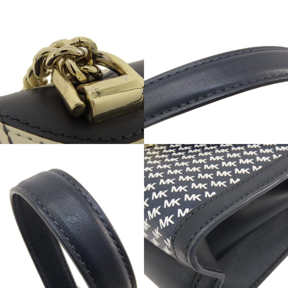 Michael Kors Logo Shoulder Bag Leather/PVC Women's 【Used】【Michael Kors】 9