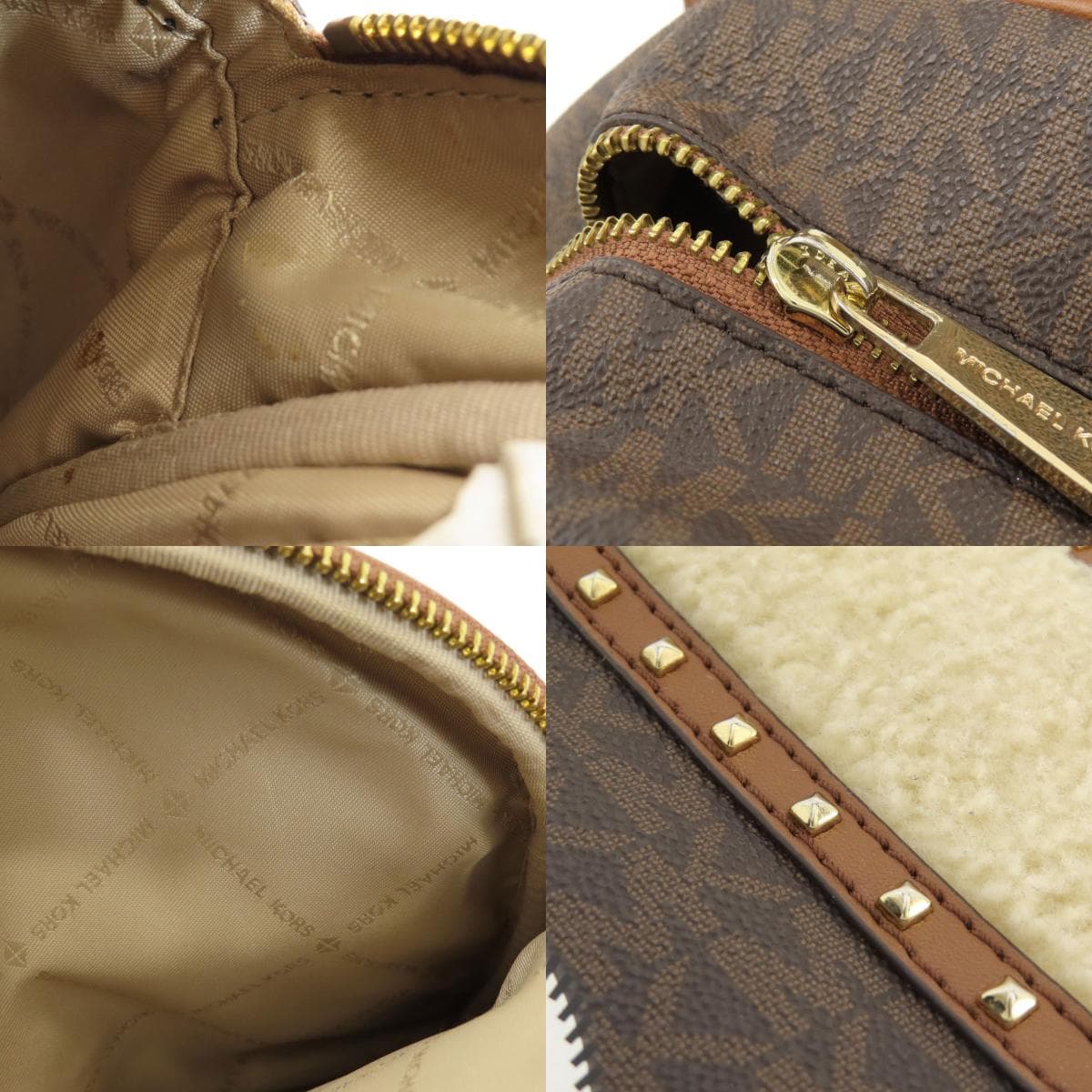 Michael Kors MK Signature Sticker Backpack/Daypack Leather/Coated Canvas for Women [Used] [Michael Kors] 7