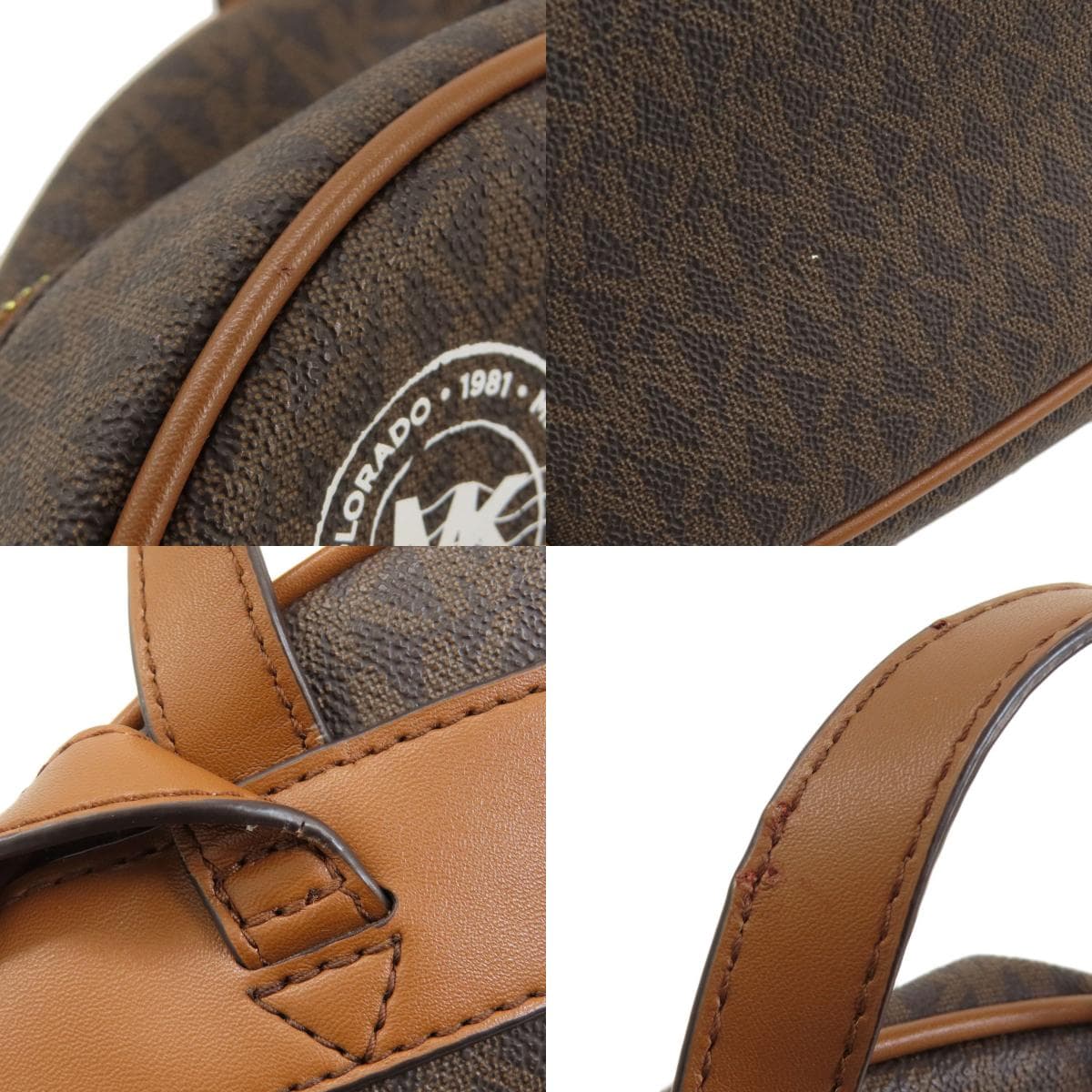 Michael Kors MK Signature Sticker Backpack/Daypack Leather/Coated Canvas for Women [Used] [Michael Kors] 8