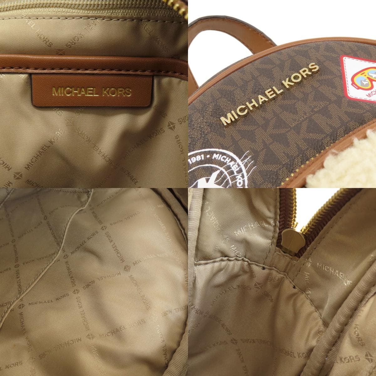 Michael Kors MK Signature Sticker Backpack/Daypack Leather/Coated Canvas for Women [Used] [Michael Kors] 6