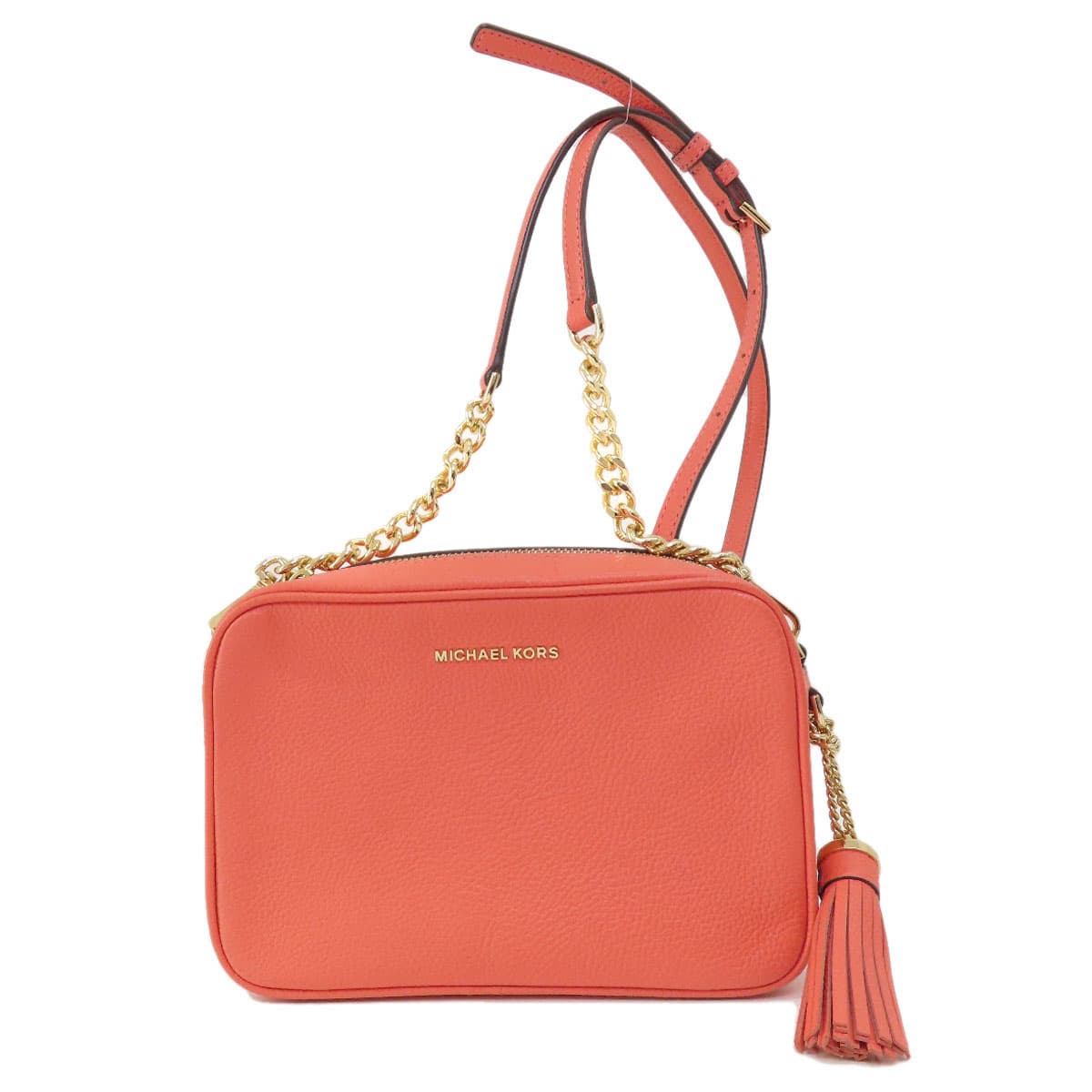 Michael Kors Logo Shoulder Bag Leather Women's [Used] [Michael Kors]