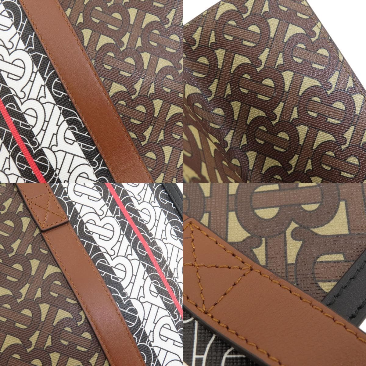 Burberry B Logo Tote Bag PVC/Leather Ladies [Used] [BURBERRY] 9