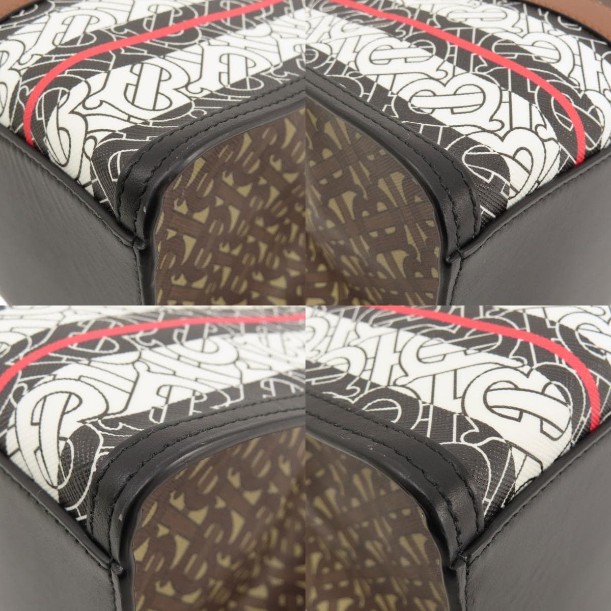 Burberry B Logo Tote Bag PVC/Leather Ladies [Used] [BURBERRY] 10