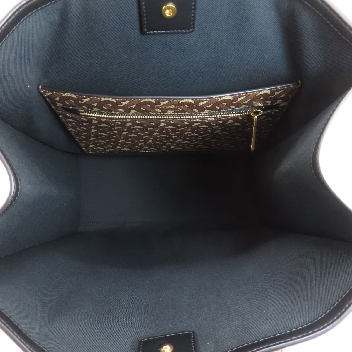 Burberry B Logo Tote Bag PVC/Leather Ladies [Used] [BURBERRY] 5