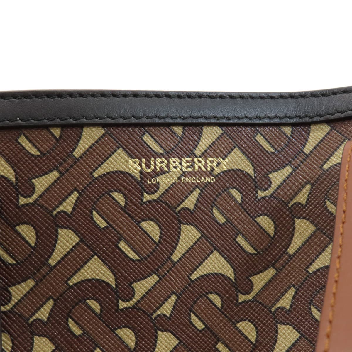 Burberry B Logo Tote Bag PVC/Leather Ladies [Used] [BURBERRY] 7