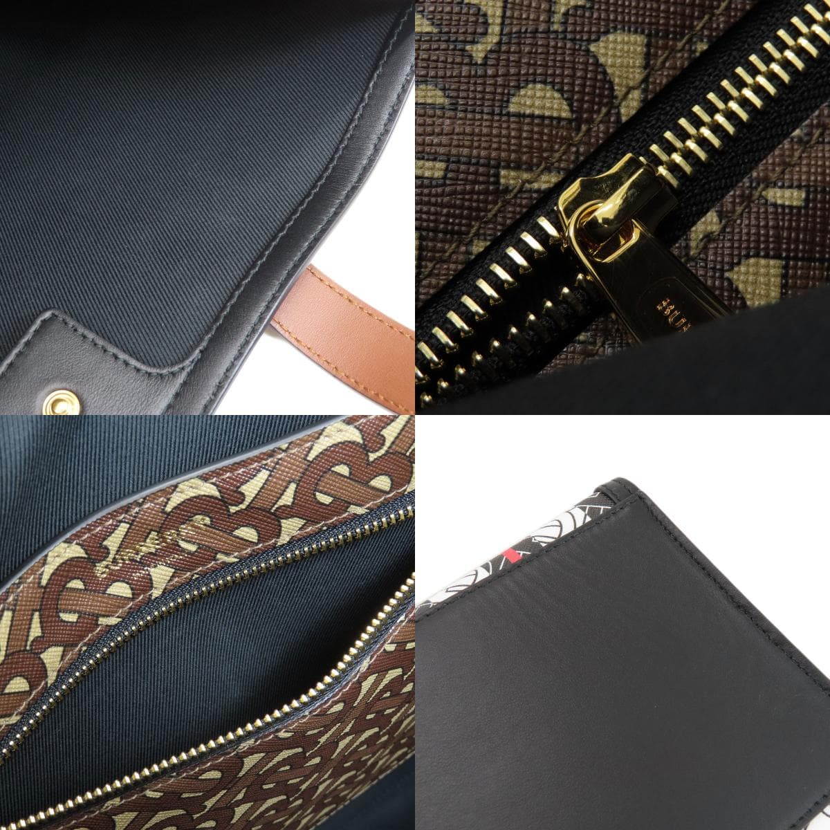 Burberry B Logo Tote Bag PVC/Leather Ladies [Used] [BURBERRY] 8