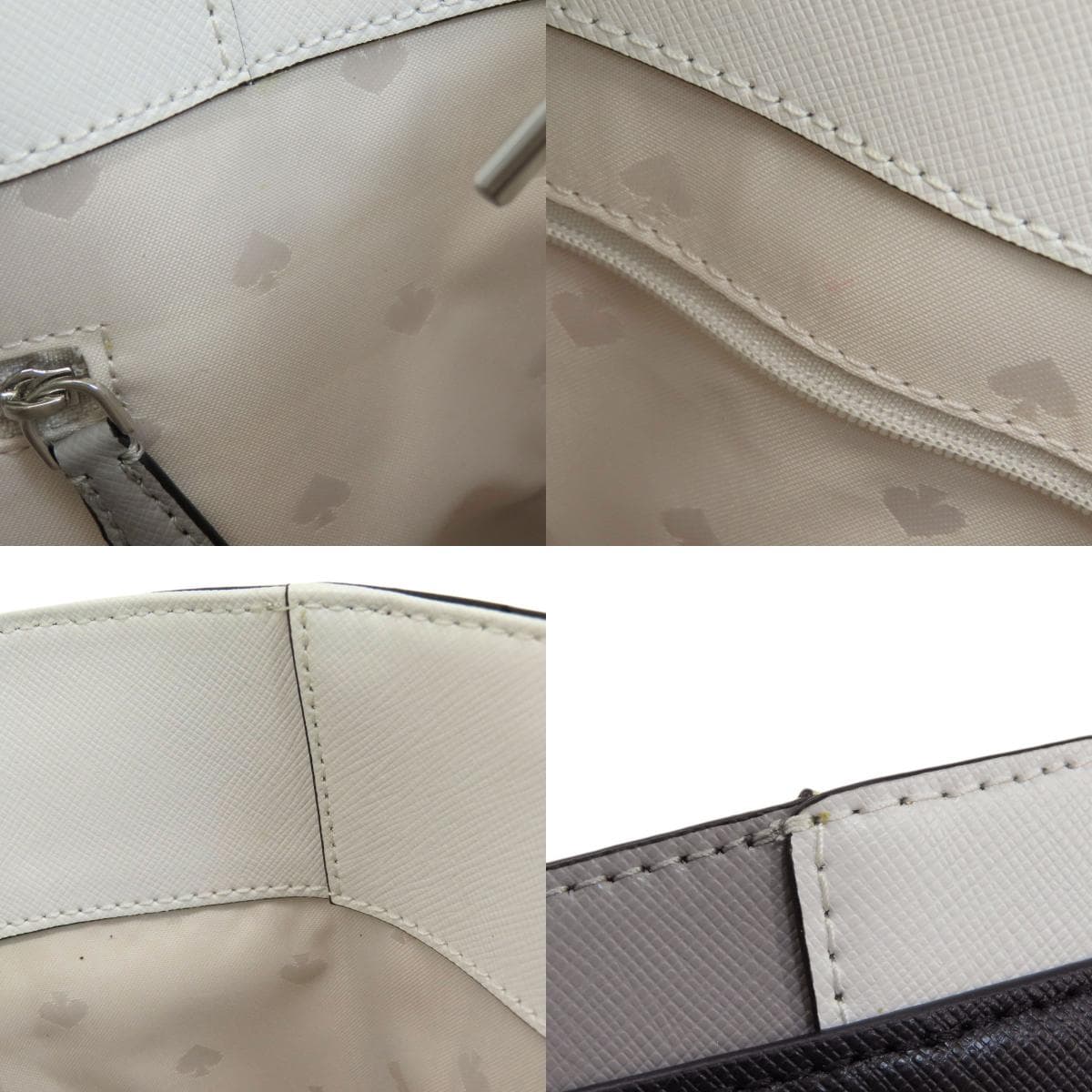 Kate Spade Logo Hardware Bicolor Tote Bag PVC Ladies [Used] [kate spade] 7
