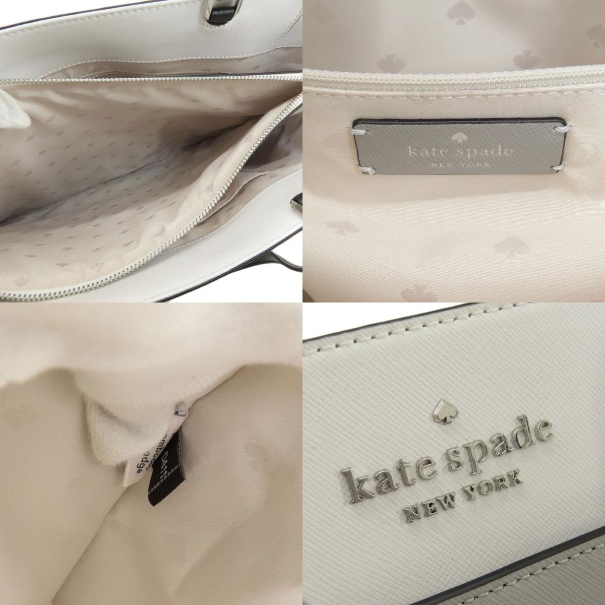 Kate Spade Logo Hardware Bicolor Tote Bag PVC Ladies [Used] [kate spade] 6