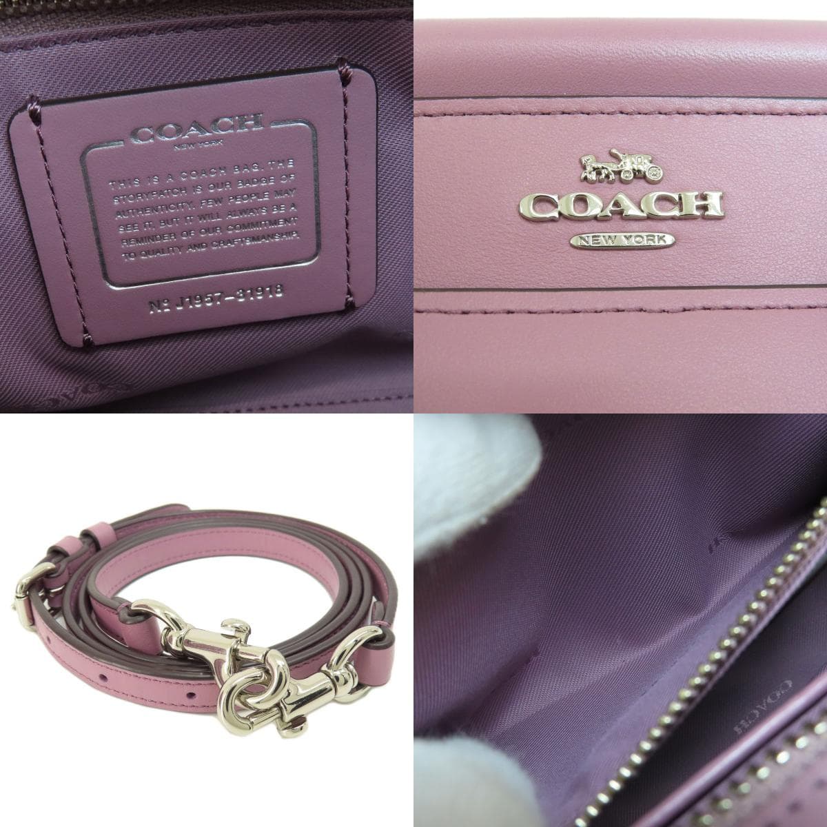 Coach 31918 Grace 2WAY Handbag Leather Ladies [Used] [COACH] 31918 6