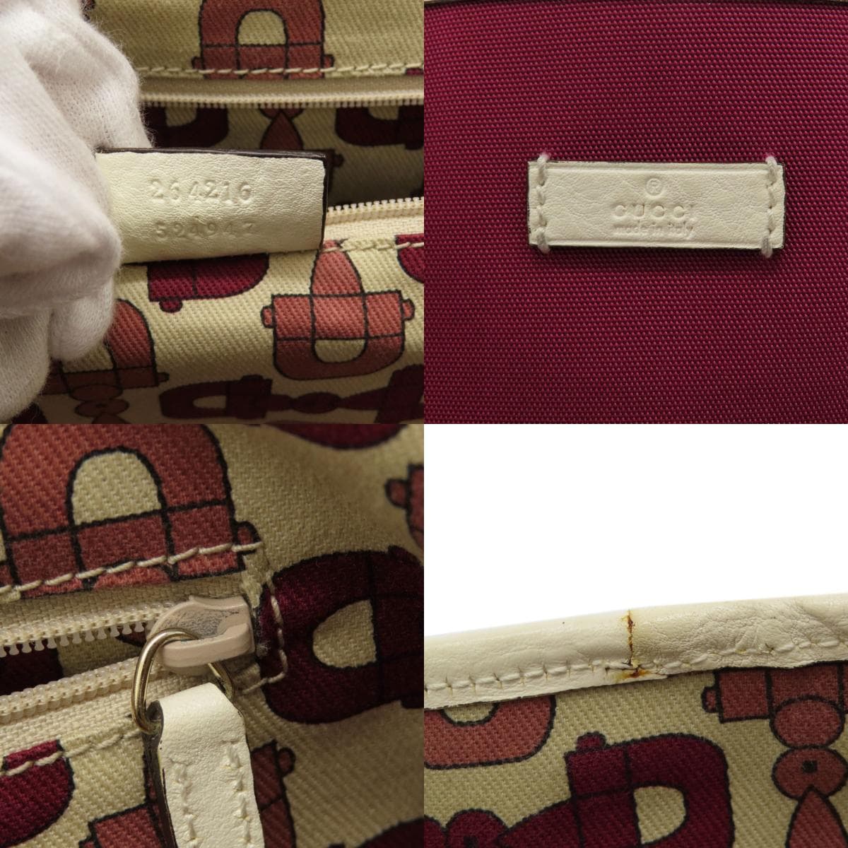 Gucci 264216 Outlet Tote Bag Nylon Canvas Ladies [Used] [GUCCI] 264216 7