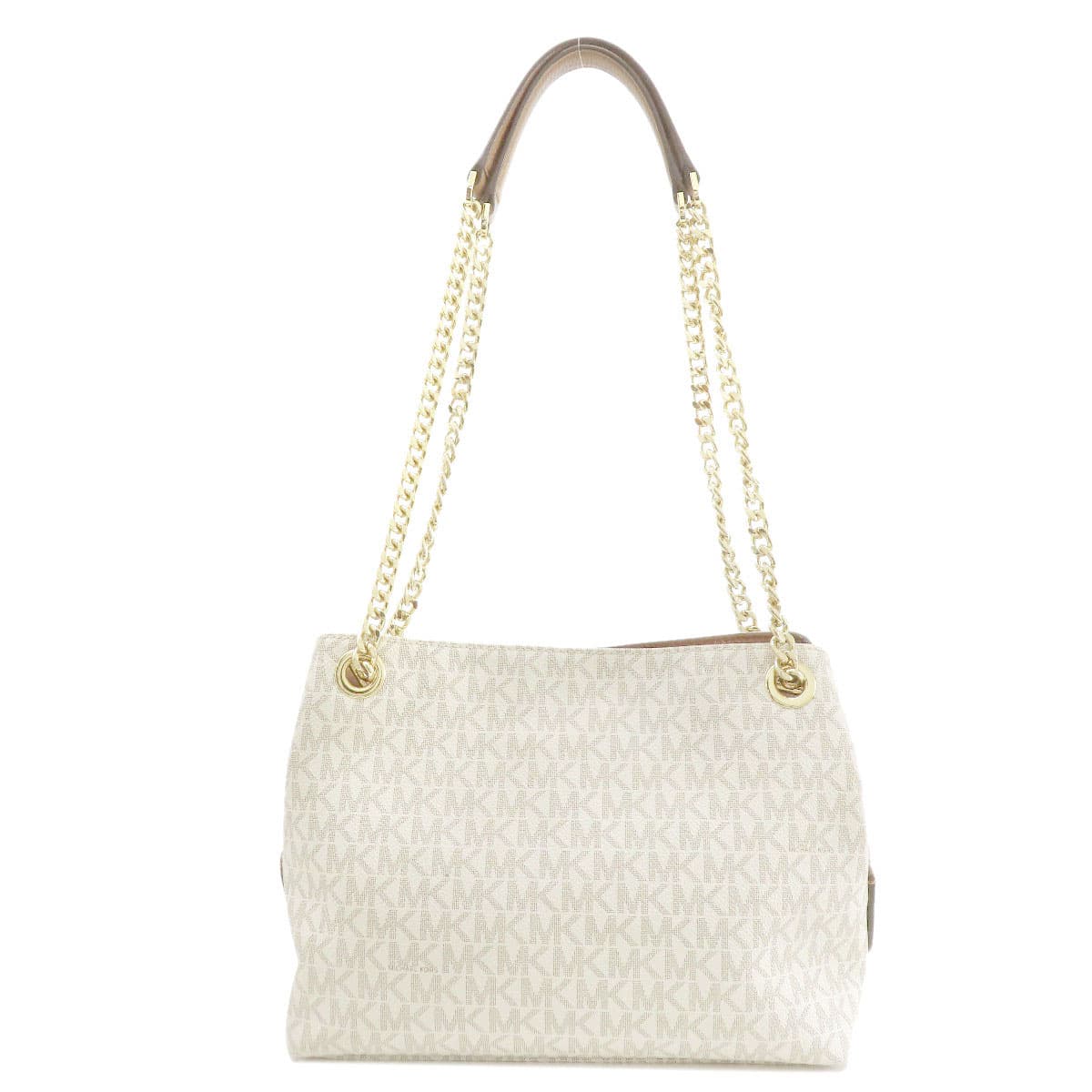 Michael Kors MK Signature Tote Bag Leather/Coated Canvas Women's [Used] [Michael Kors] 2