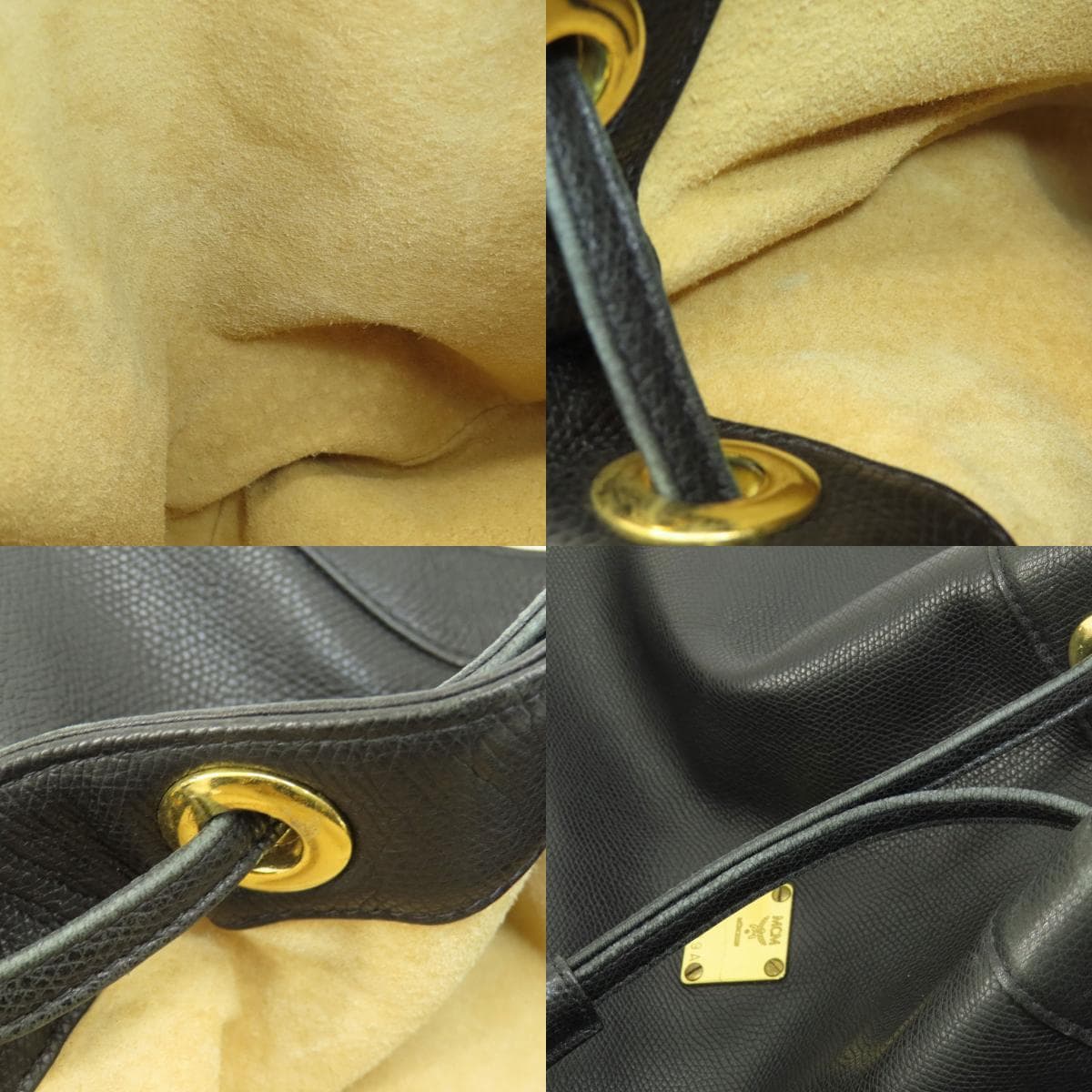 MCM logo hardware shoulder bag leather for women [Used] [MCM] 5