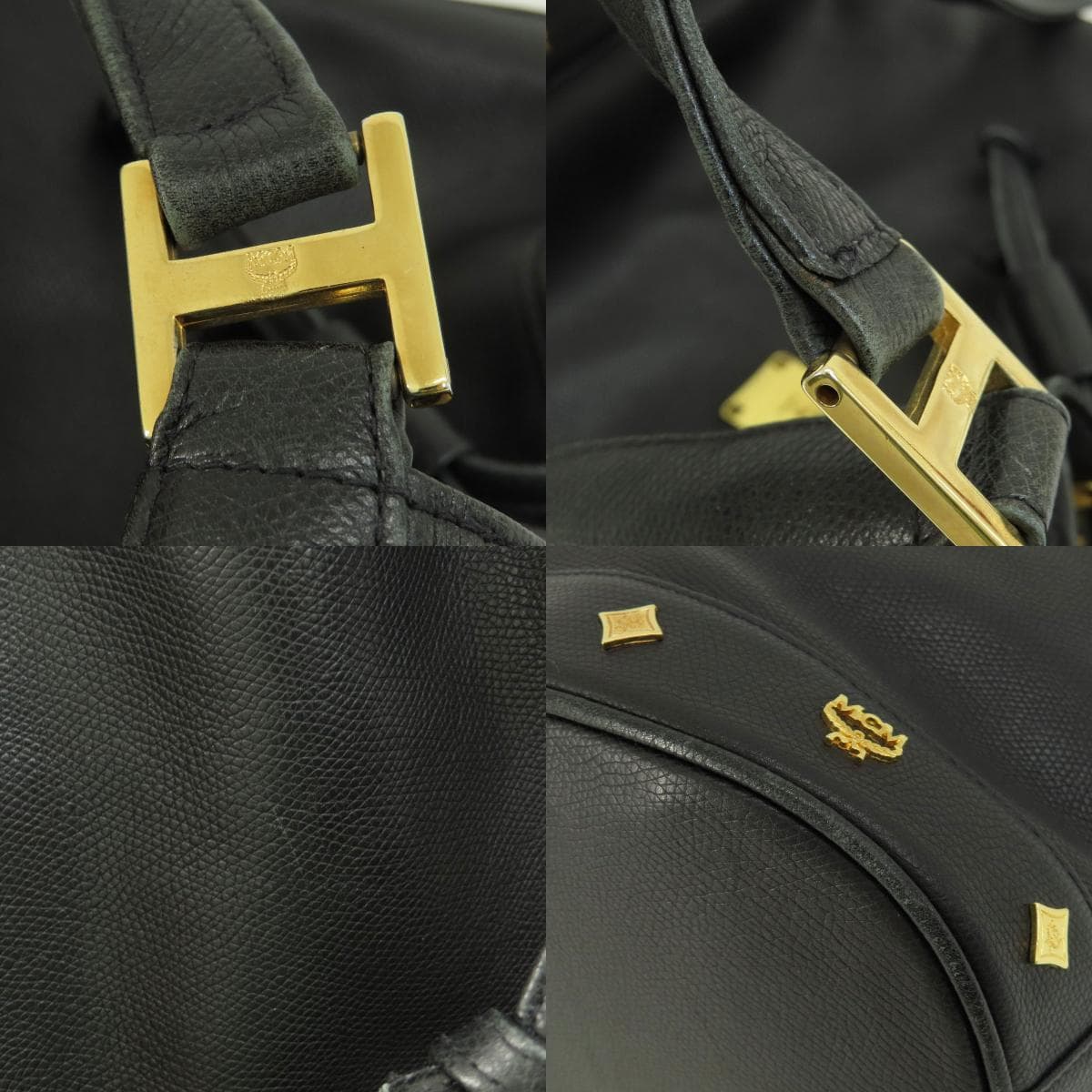 MCM logo hardware shoulder bag leather for women [Used] [MCM] 9