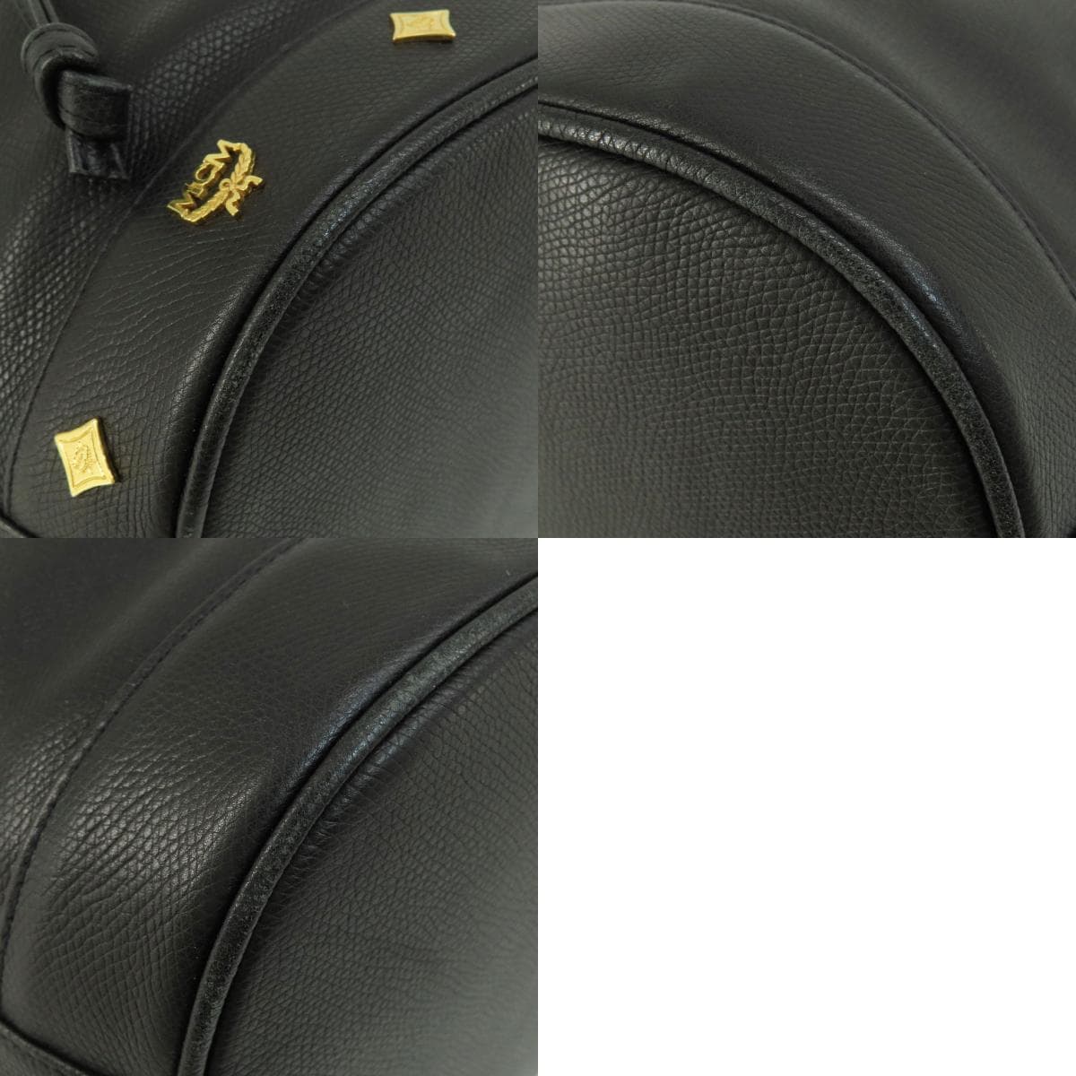 MCM logo hardware shoulder bag leather for women [Used] [MCM] 10