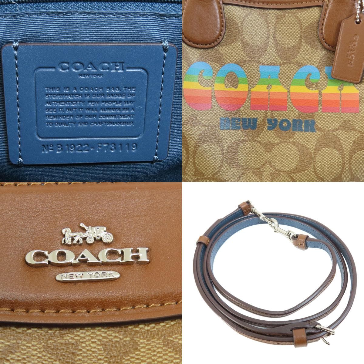 Coach F73119 Signature 2WAY Handbag PVC Ladies [Used] [COACH] F73119 6