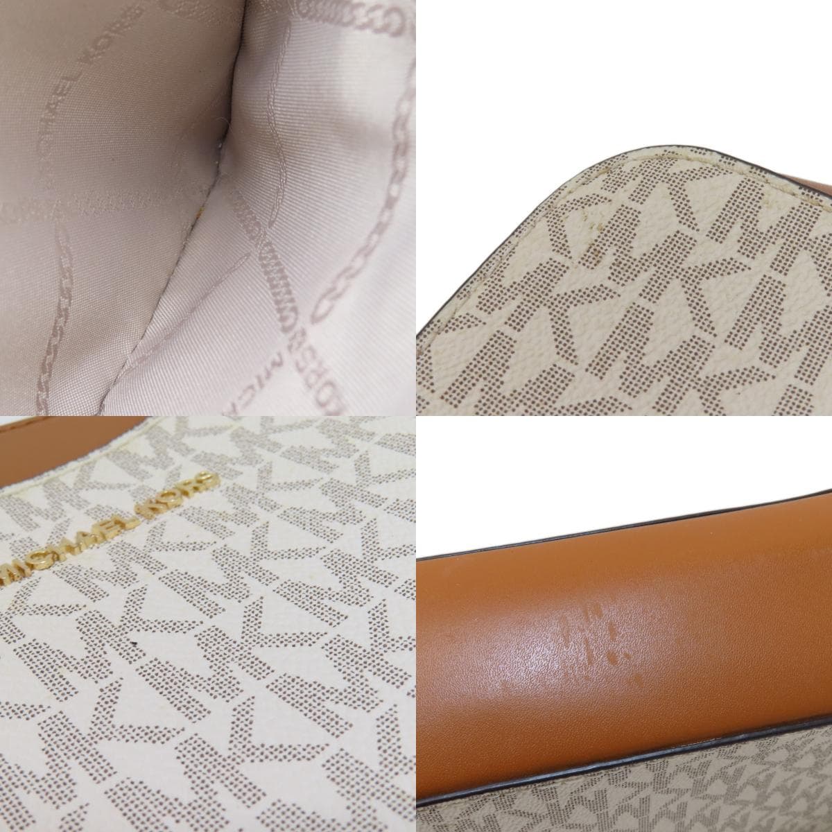 Michael Kors MK Signature Shoulder Bag PVC for Women [Used] [Michael Kors] 7