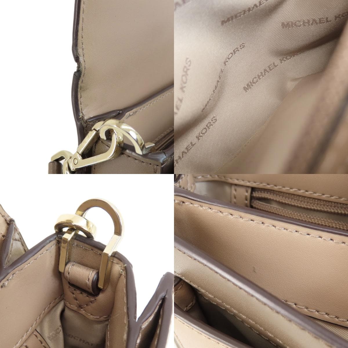 Michael Kors Logo Shoulder Bag Leather Women's [Used] [Michael Kors] 7