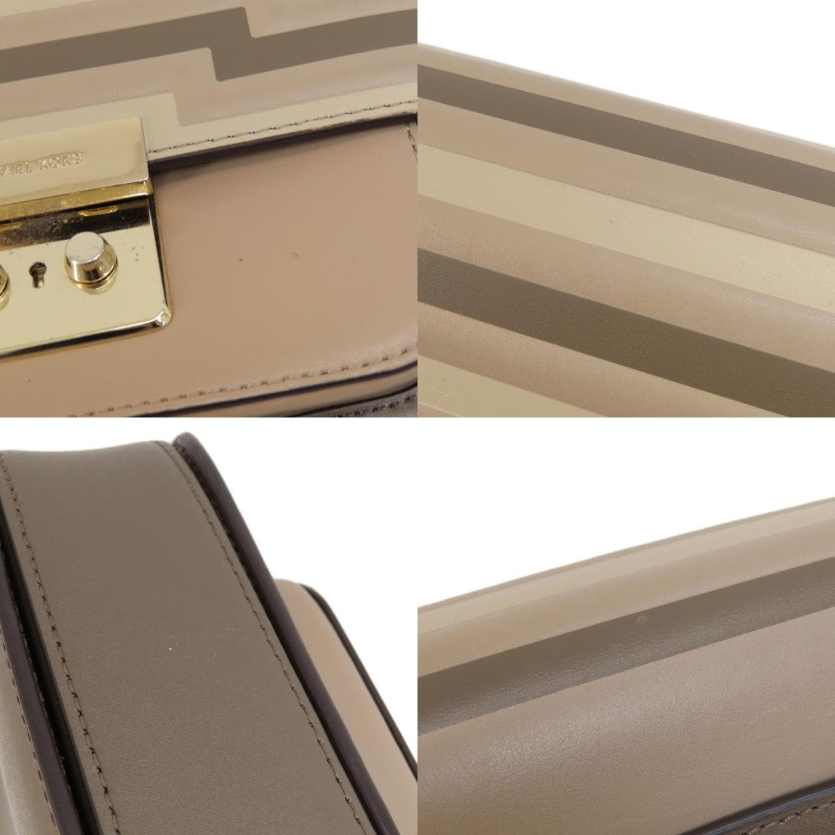 Michael Kors Logo Shoulder Bag Leather Women's [Used] [Michael Kors] 8