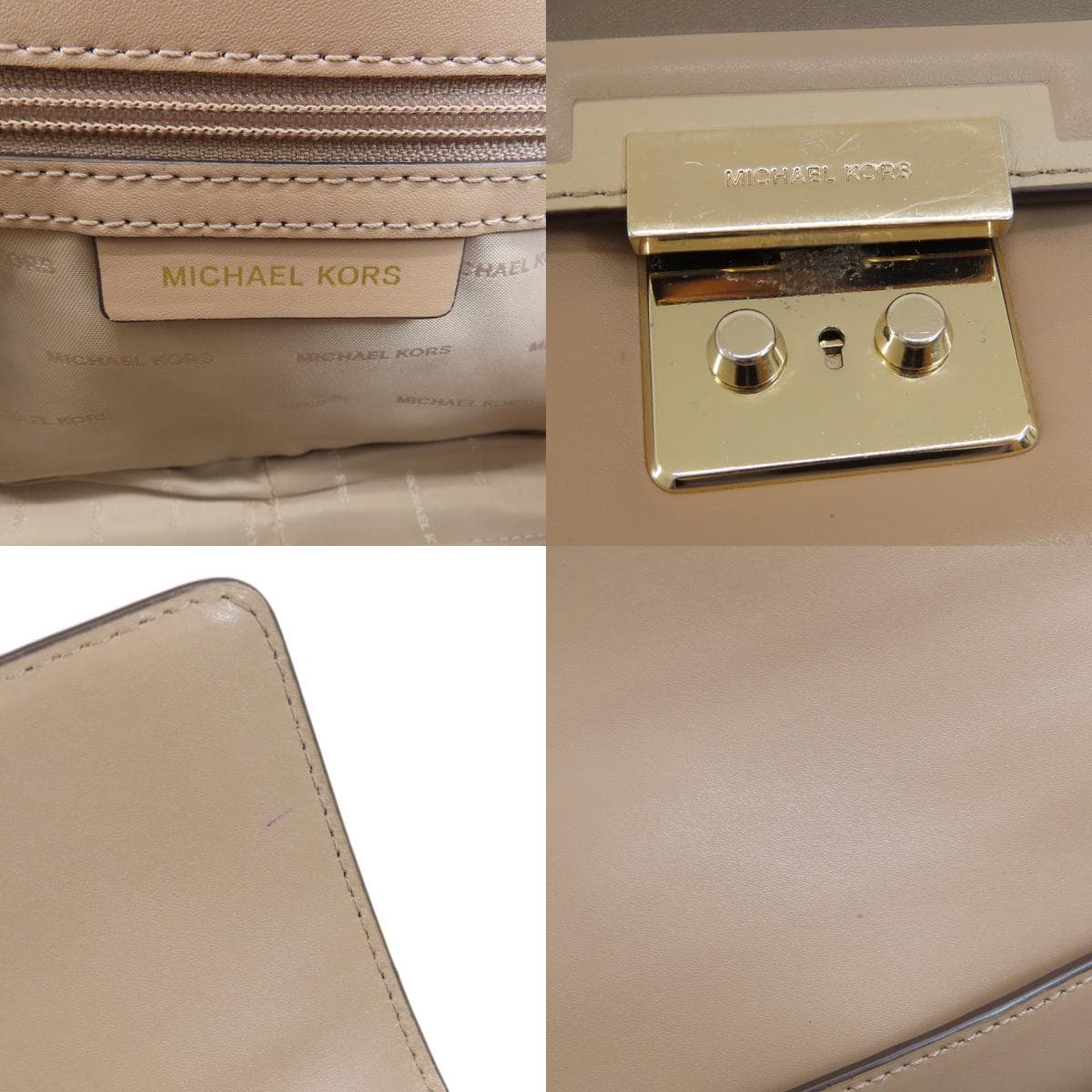 Michael Kors Logo Shoulder Bag Leather Women's [Used] [Michael Kors] 6