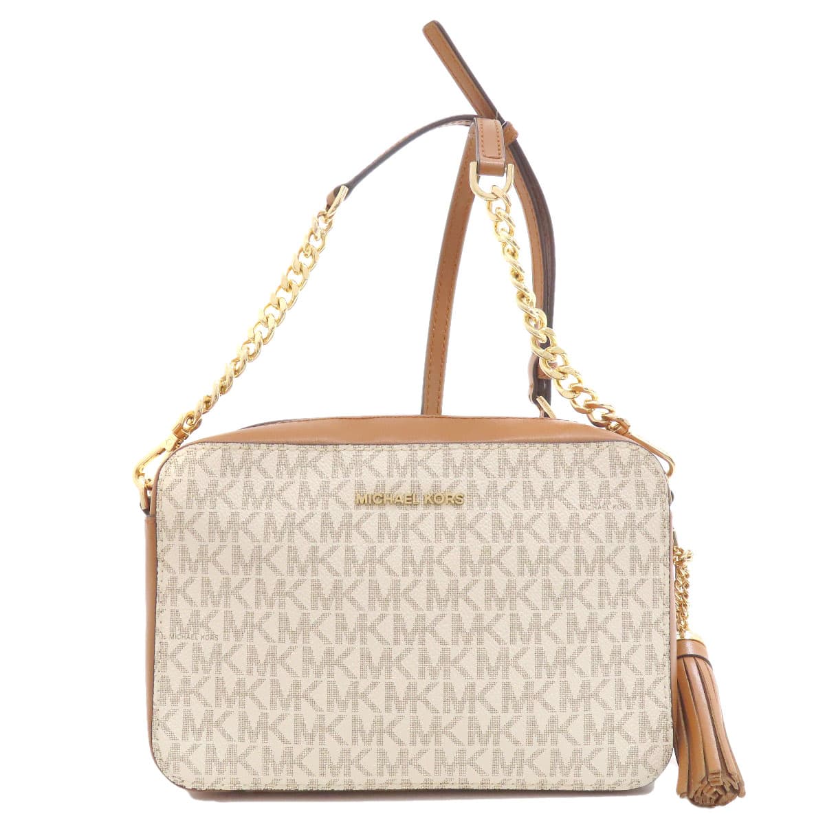 Michael Kors MK Signature Shoulder Bag PVC Ladies [Used] [Michael Kors]