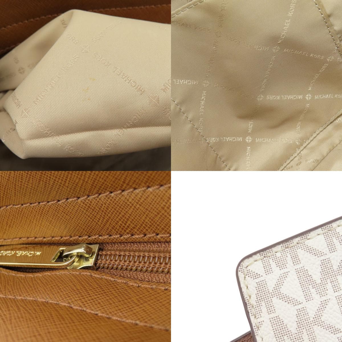 Michael Kors MK Signature 2WAY Handbag Leather/PVC Ladies [Used] [Michael Kors] 7